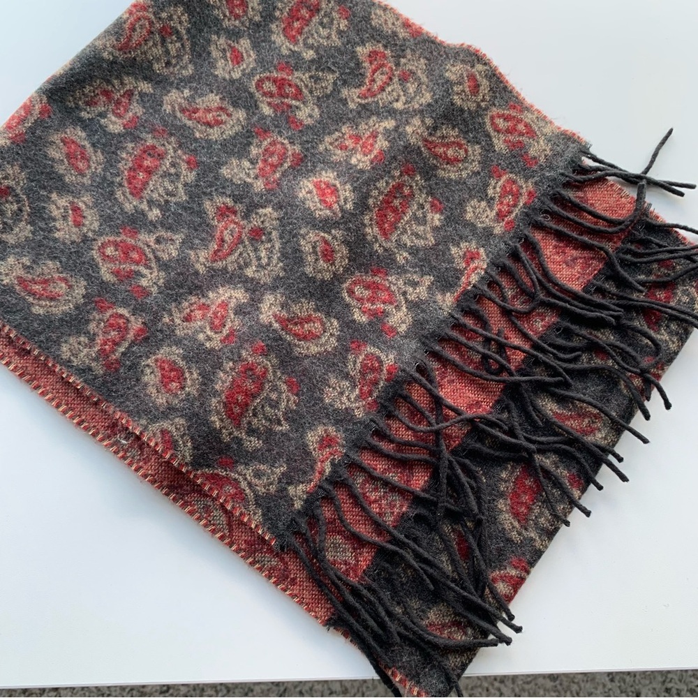 Soft Multi-Colored Paisley Print Scarf